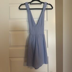 Abercrombie & Fitch Light Blue Backless Skort Dress